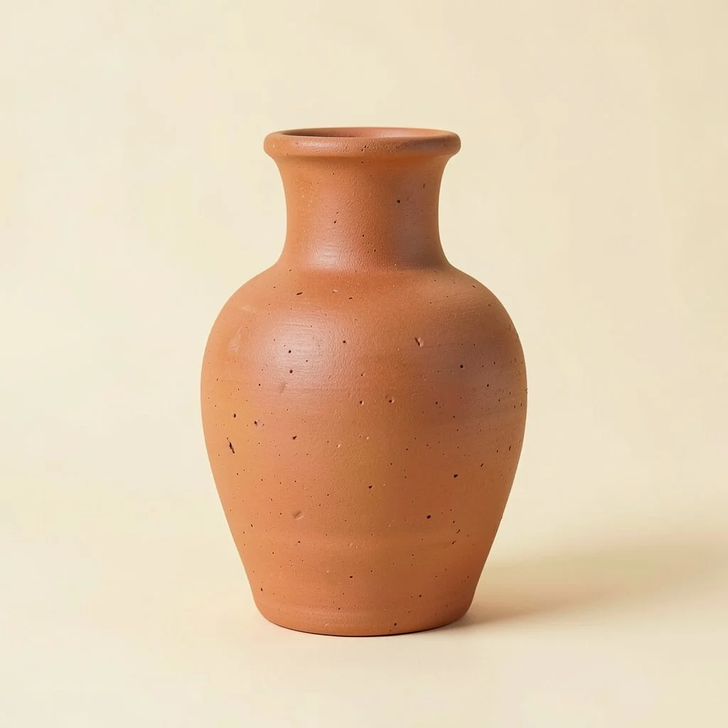 Terracotta glaze vase
